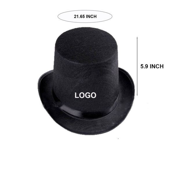 GA8505---Halloween Cosplay Funny Black Top Hat - Image 2