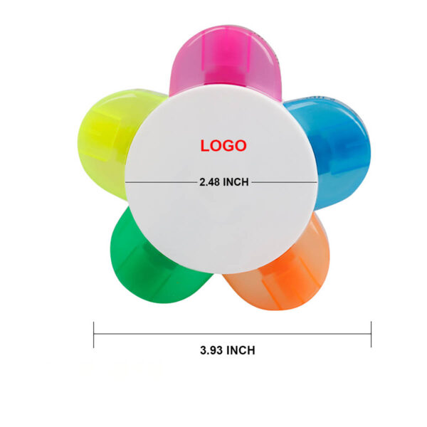 GA8515---Flower Shape Pen Petals Highlighters - Image 2