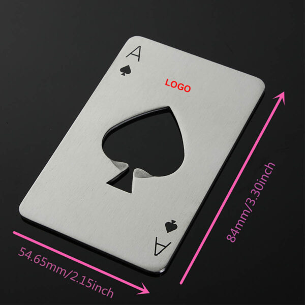 GA8526---Stainless Steel Credit Card Beer Opener - Image 2