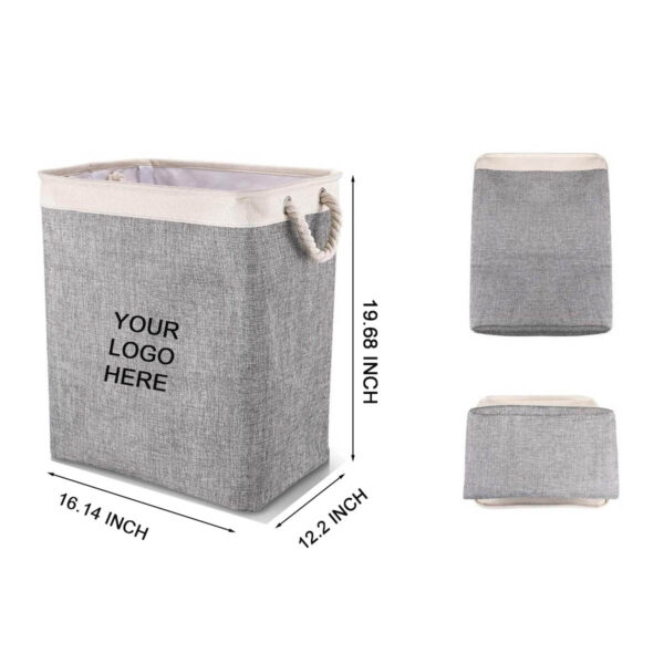 GA1068---Collapsible Laundry Basket With Handles - Image 2