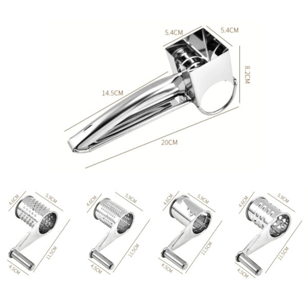 GA6010---Stainless Steel Rotary Cheese Grater - Image 2