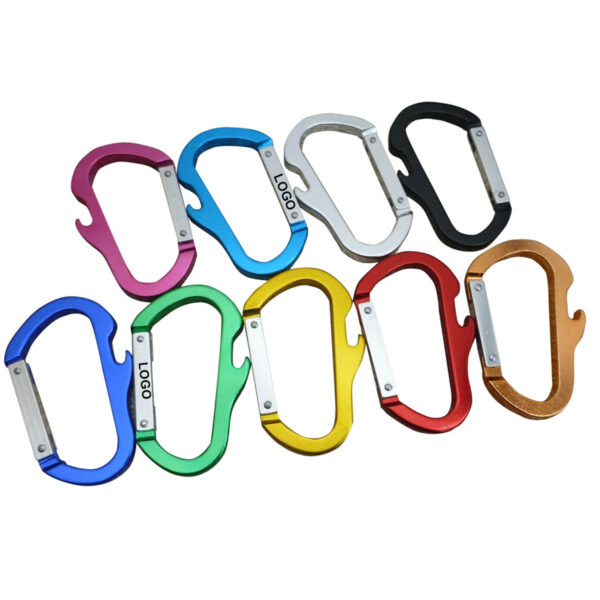 GA1049---Carabiner Keychain Clip With Bottle Opener