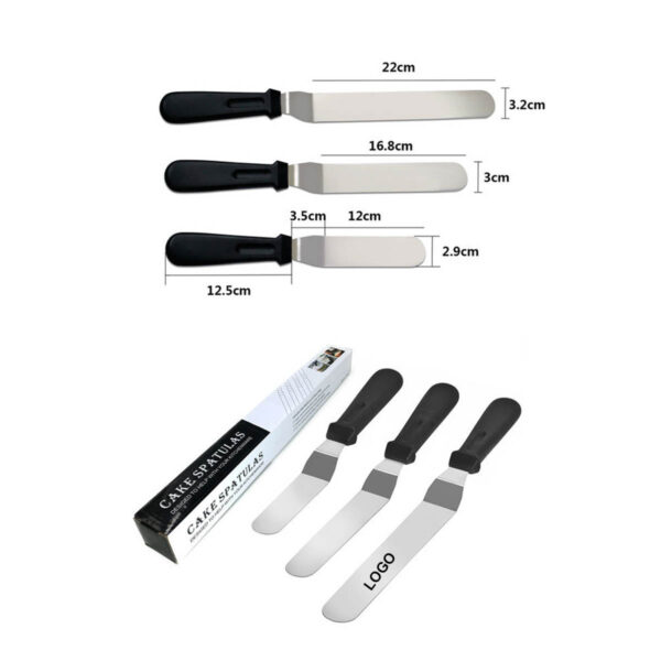 GA1060---Angled Icing Spatula Set of 6 8 10 Inch - Image 2