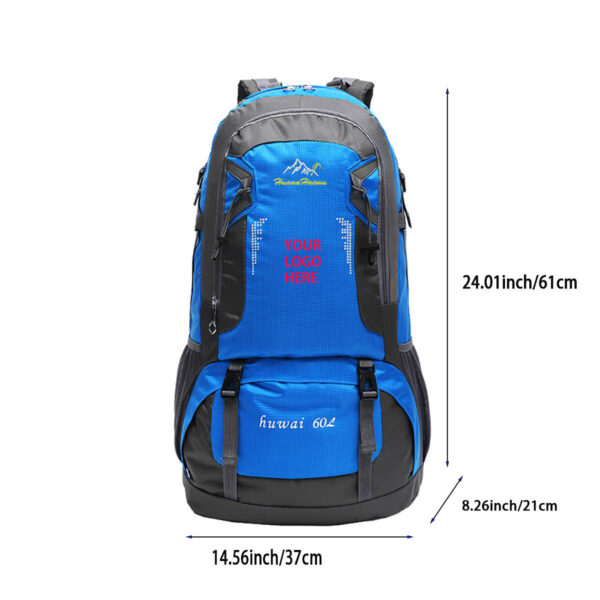 GA1002----Men Women 60L Large Travel Backpack - Image 2