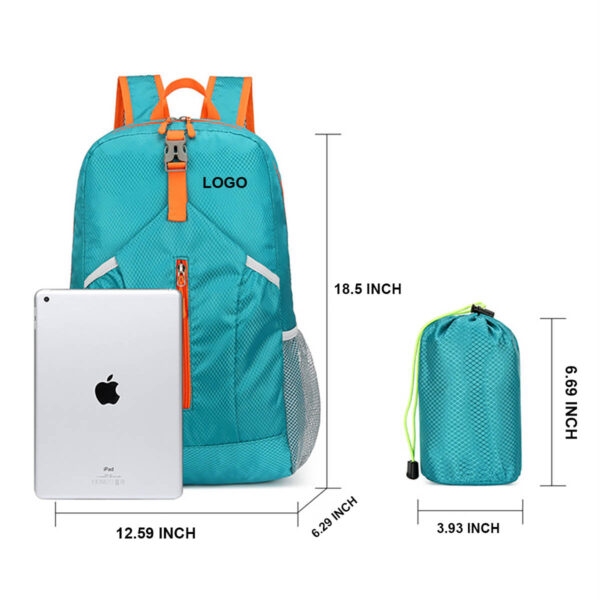GA1075---Water Resistant Lightweight Packable Backpack - Image 2