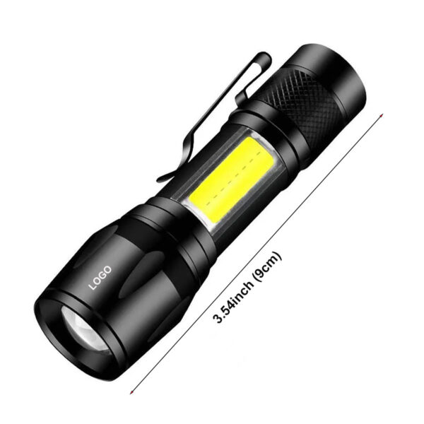 GA1092---Mini USB Rechargeable LED Flashlight - Image 2