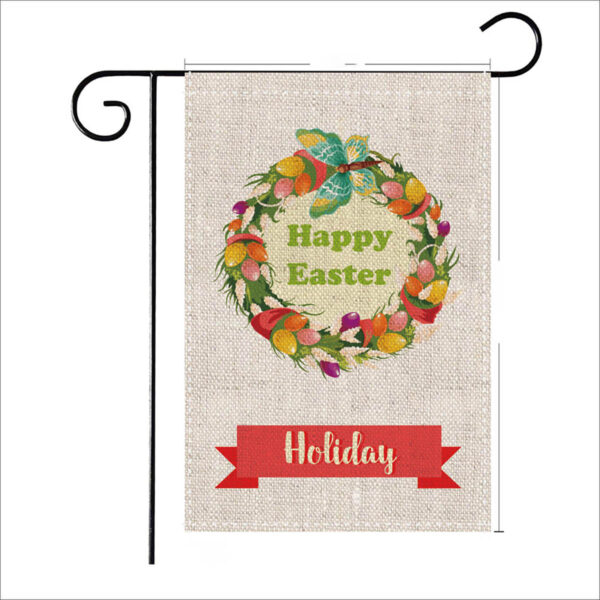 GA8017---Linen Easter Garden Flag 12x18 inch - Image 2