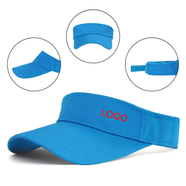 GA8077---Sun Visor Hats Empty Top Cap - Image 3