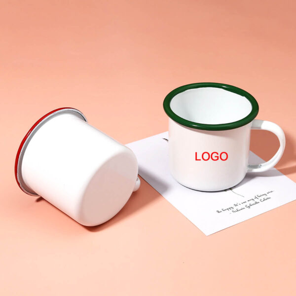 GA8082---Enamel Camping Coffee Mug With Handle - Image 3