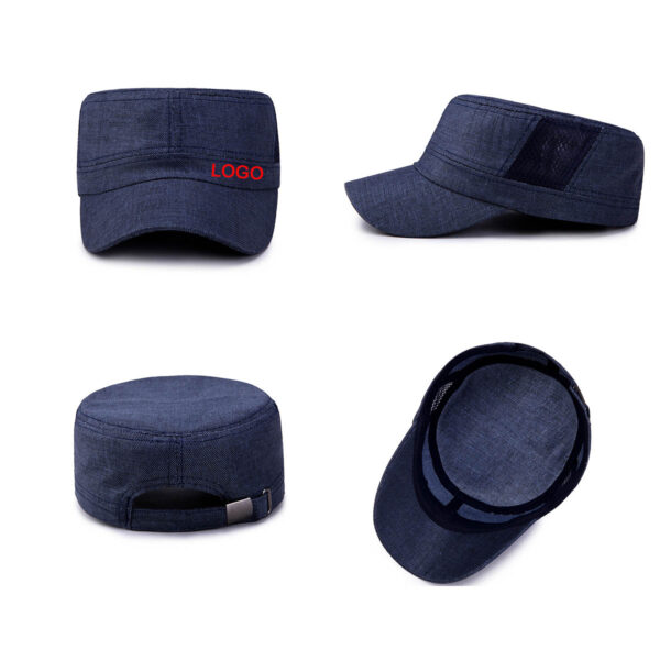 GA8092--Linen Cadet Army Caps Mesh - Image 3