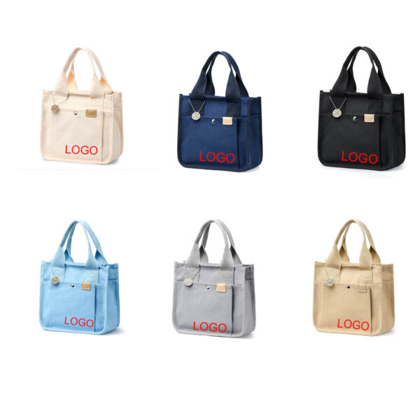 GA8099---Women Canvas Hand Bag - Image 3