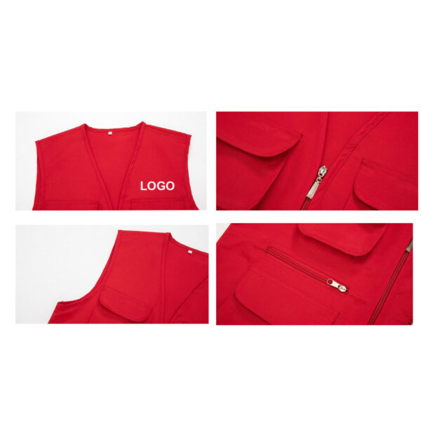 GA8303---Multi Pocket Men Women Fishing Vest - Image 3