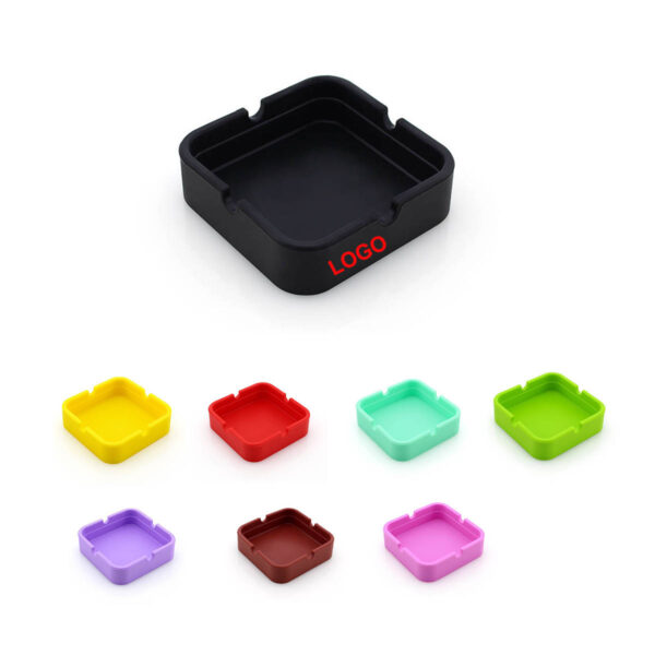 GA8109---Square Silicone Ashtray For Cigarettes - Image 3