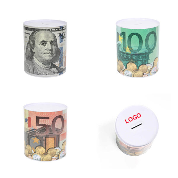 GA8115---Bill Piggy Bank Metal Savings Bank - Image 3