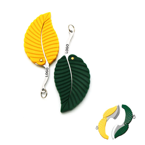 GA8223---Leaf Shape Pocket Fruit Knife - Image 3