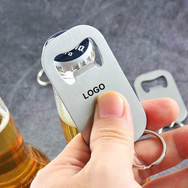 GA8247---Flat Beer Bottle Opener Keychain - Image 3