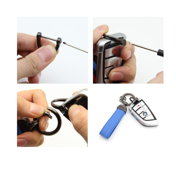 GA8271---Leather Key Chain Holder Car Keychain - Image 4