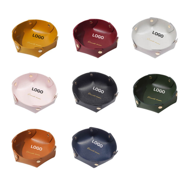 GA8377---Leather Jewelry Trays Decorative Desk Organizer - Image 3