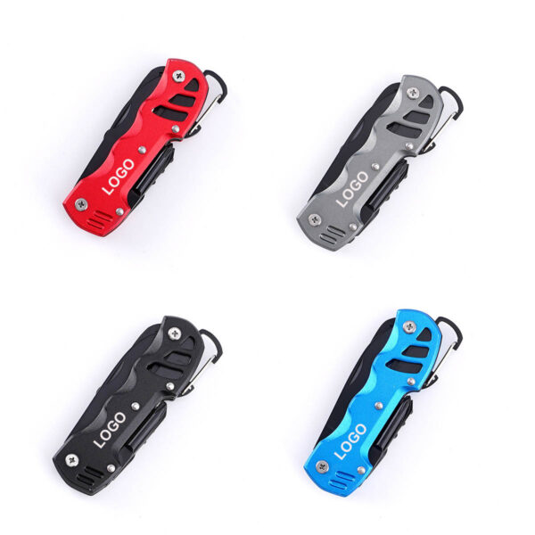 GA8379---Stainless Steel Knife EDC Multitool Keychain - Image 3