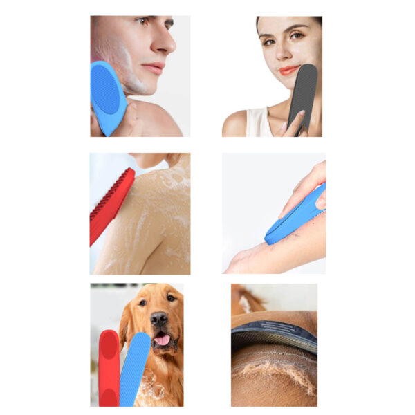 GA8408---Silicone Shower Brush Massage Brush - Image 3