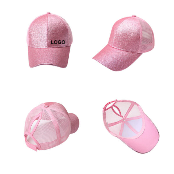 GA8409---Women Ponycap Mesh Baseball Cap - Image 3