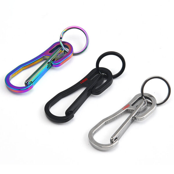 GA8461---Stainless Steel Keychain Carabiner Clip - Image 3