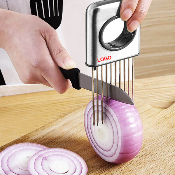 GA8466---Stainless Steel Onion Slicer Kitchen Gadget - Image 3