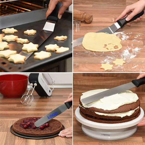GA1060---Angled Icing Spatula Set of 6 8 10 Inch - Image 3