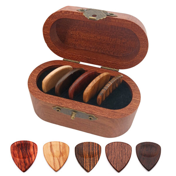 GA1082---Wooden Guitar Picks Case Holder - Image 3