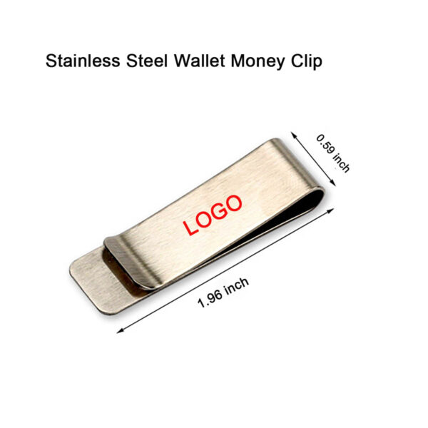 GA8029---Stainless Steel Slim Money Clip - Image 3