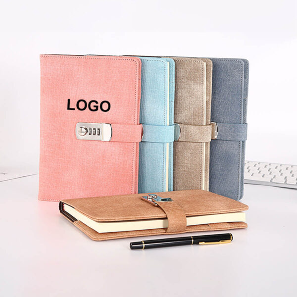 GA8349---A5 Journal Notebook With Lock - Image 4