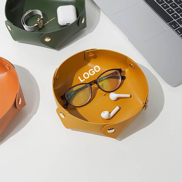 GA8377---Leather Jewelry Trays Decorative Desk Organizer - Image 4