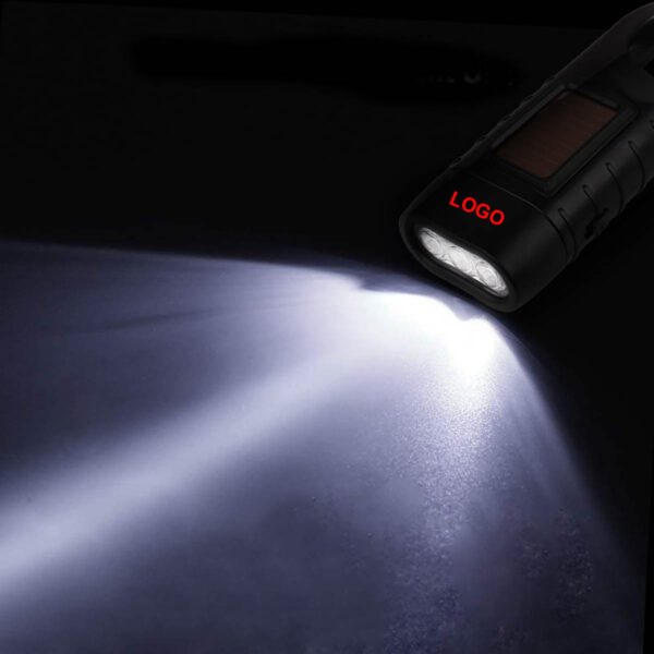 GA8419---Hand Crank Solar Powered Flashlights - Image 4