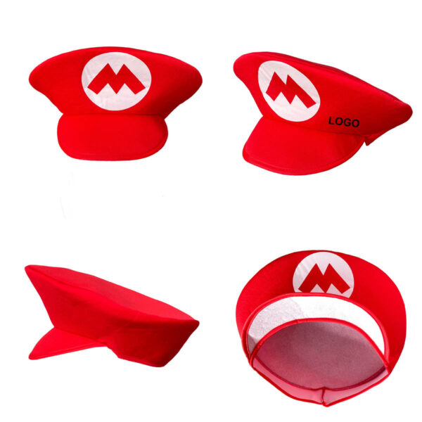 GA8441---Mario Red Green Hat Cosplay Costume - Image 4