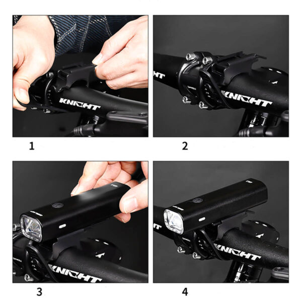 GA8450---USB Rechargeable Bike Light Front - Image 4