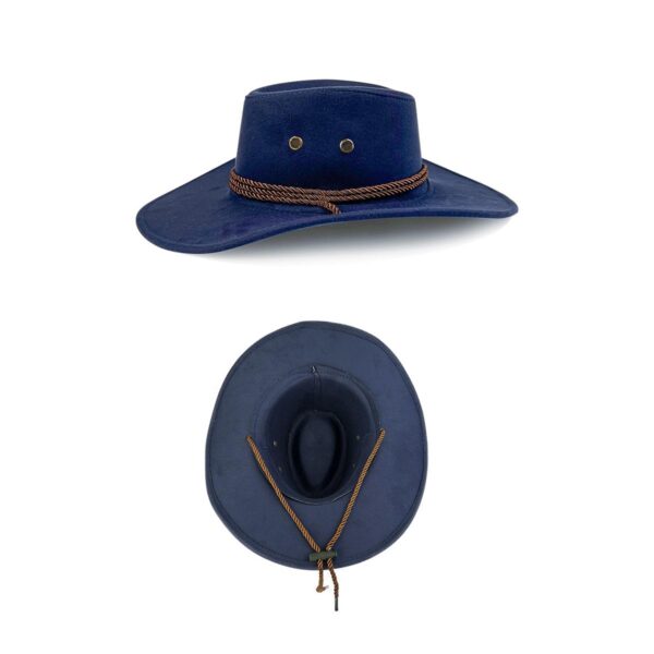 GA8542---Felt Western Cowboy Hat Men Women - Image 4
