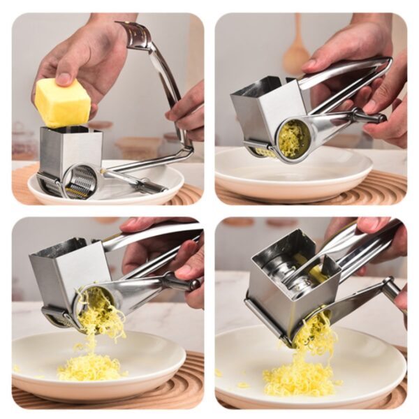 GA6010---Stainless Steel Rotary Cheese Grater - Image 4