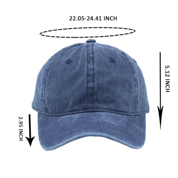 GA8003---Vintage Washed Distressed Cotton Baseball Cap - Image 2