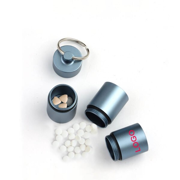 GA8041---Metal Pocket Pill Boxes Keychain - Image 4