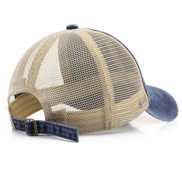GA8042---Adjustable Snapback Mesh Baseball Hat - Image 4