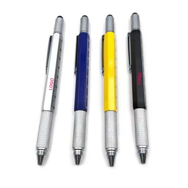 GA8086---Multifunction 6 in 1 Tool Ballpoint Pen - Image 3