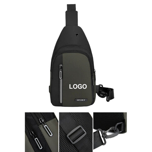 GA8481---Travel Hiking Sling Bag Crossbody Backpack - Image 4