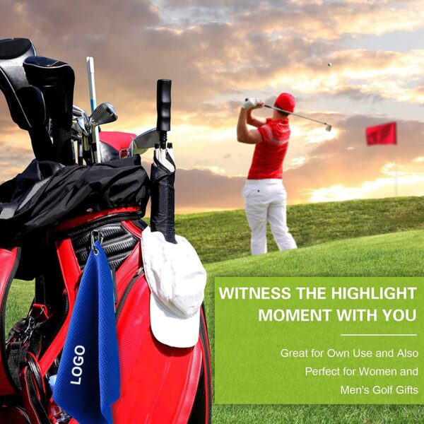 GA8122---Microfiber Waffle Pattern Golf Towel - Image 4