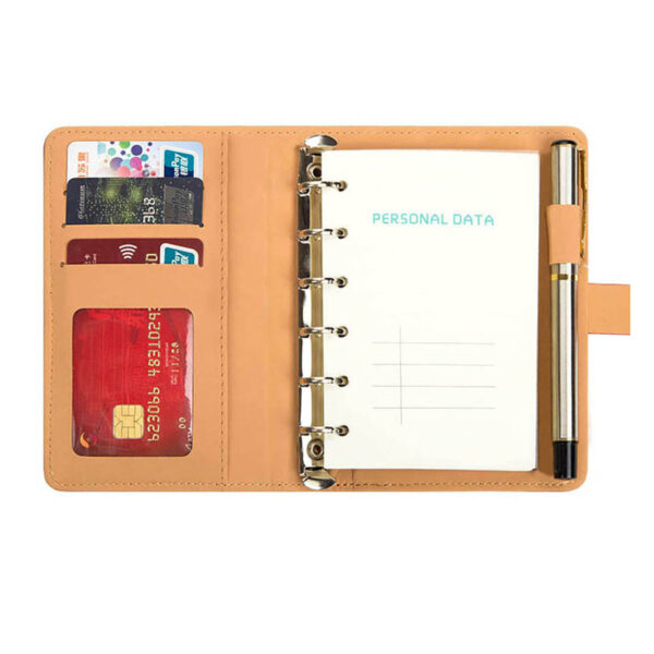 GA8155---A7 Leather Cover Loose Leaf Notebook - Image 4