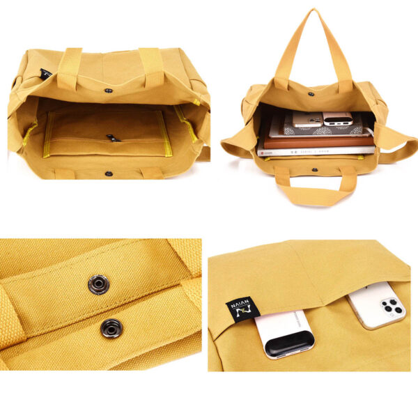 GA8187---Canvas Tote Bag Women Handbag - Image 4