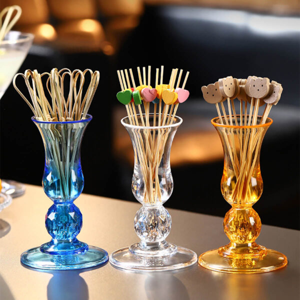 GA8192---Acrylic Toothpick Dispenser Toothpick Holder Cup - Image 4