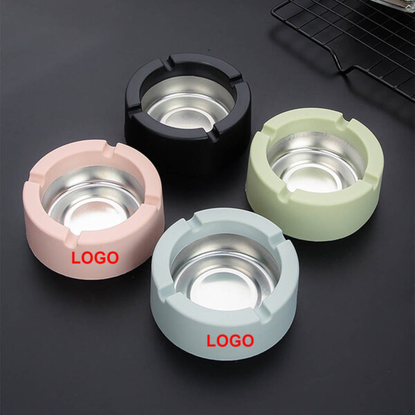 GA8198---Tinplate Square Ashtray Holder Ashtray Case - Image 4