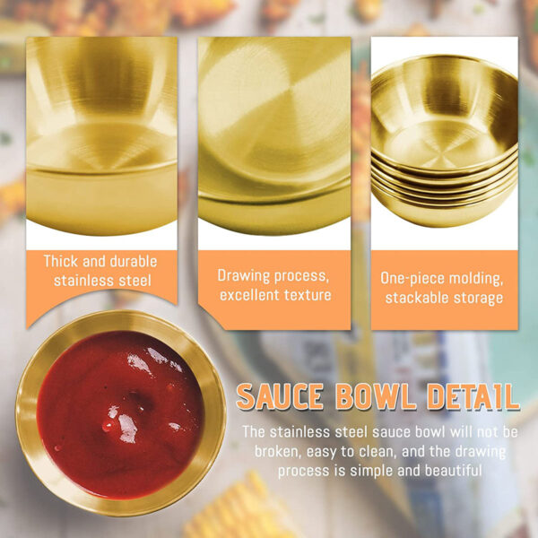 GA8225---Stainless Steel Sauce Dishes Seasoning Bowls - Image 4