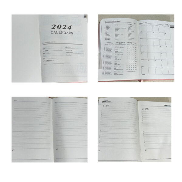 GA8265---2024 Calendars A5 Schedule Notebook - Image 4