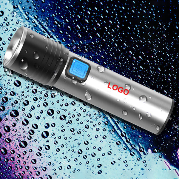 GA8309---Rechargeable Flashlight Torch Light Telescopic Zoom - Image 4